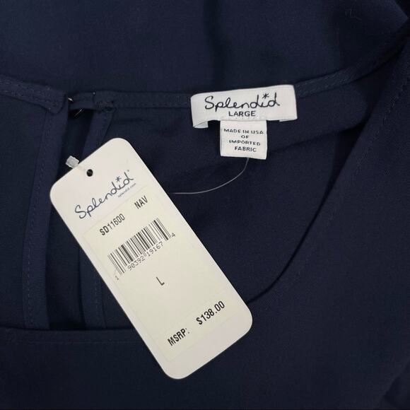 SPLENDID Mini Dress Size Large Swing Summer Coastal Nautical Beachy Vacation - Picture 6 of 7